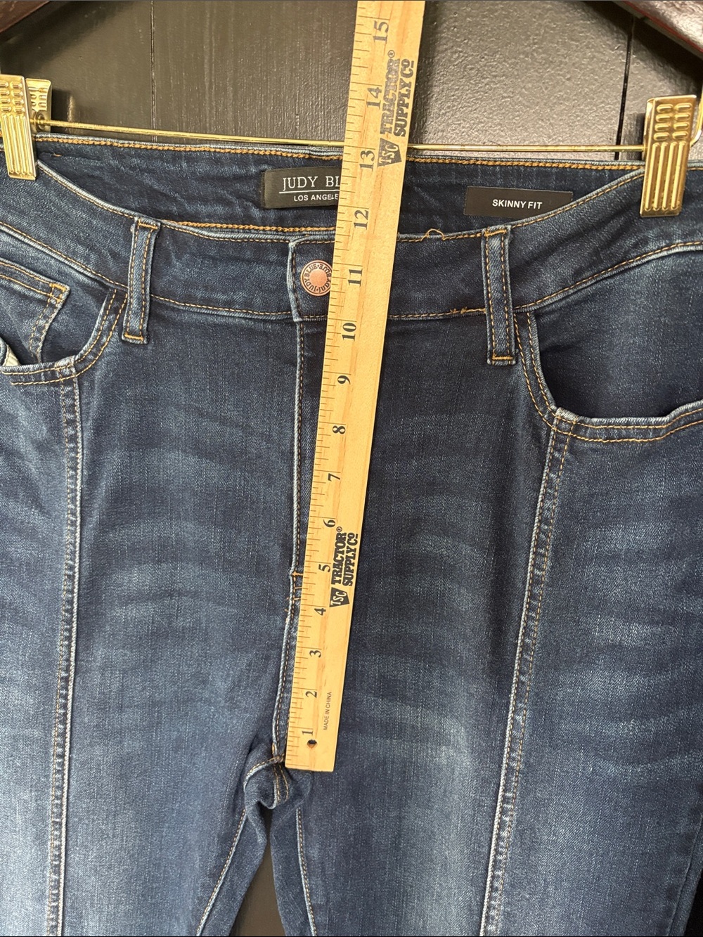 👖 Judy Blue Skinny Jeans with Front Seam. Size 15/32 - Picture 8 of 16